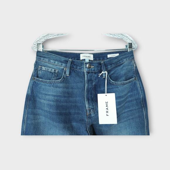 NEW Women FRAME Le Original High Rise Straight Fit Above Ankle Blue Jean Size 29 - Picture 3 of 10